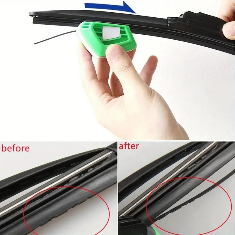 Car Wiper Blade Repair Tool Windshield Wiper Restorer Rubber Refresher Cleaning Tool Wiper Conditioner for Streak-Free Wipe