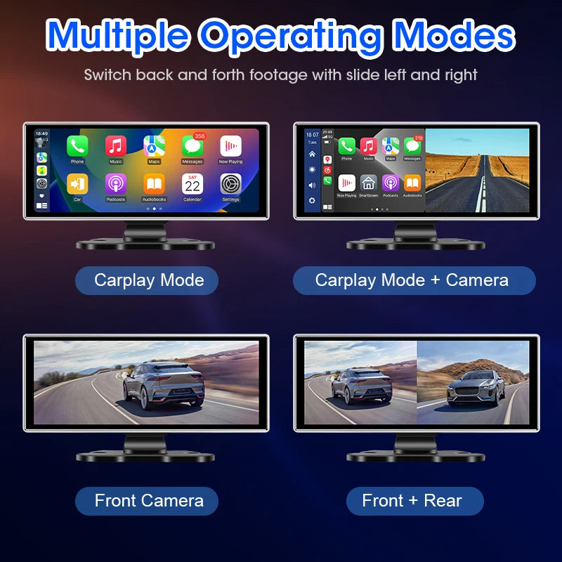 11.26 inch Car Intelligent Systems Multimedia Video Player Portable Car Radio Wireless CarPlay Android Auto Screen Accessories