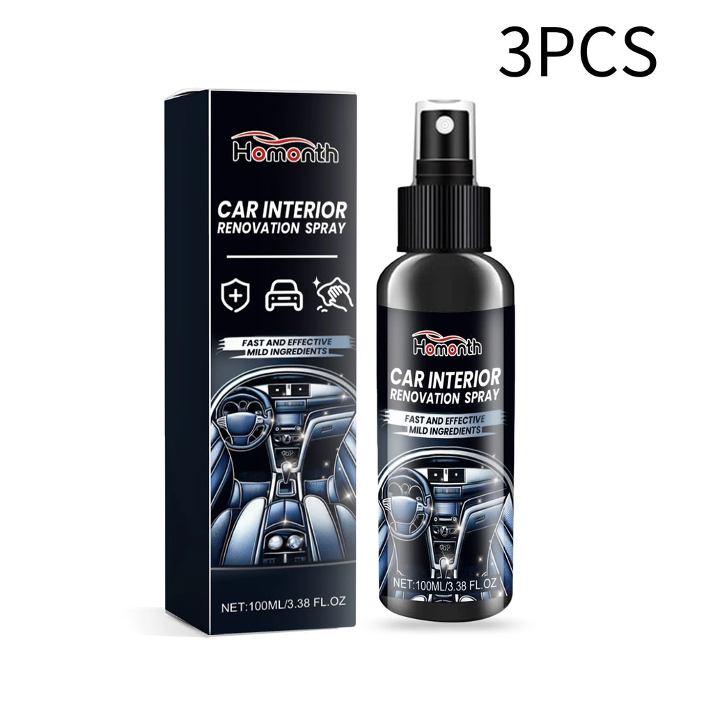 100ml Car Interior Refurbishment Spray Seat Dashboard Cleaning, Decontamination, Maintenance and Refurbishment Care Agent