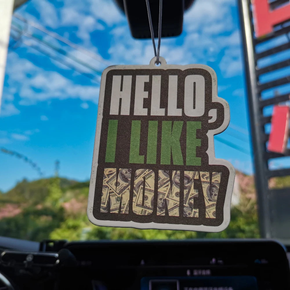 Car Air Freshener Dollars Hanging Rearview Mirror Perfume Flavoring Money Pattern Solid Paper Aromatherapy Pendant JDM Accessory