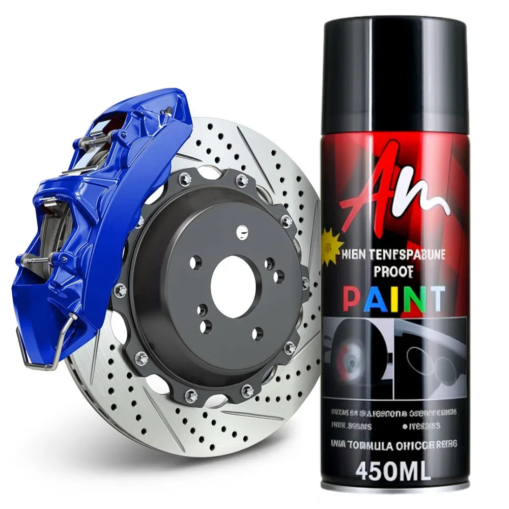 High Temp Resistance DIY Brake Caliper Paint 2K Aerosol Spray Can Glossy Glamour Finish Black Yellow Blue Red Green Silver gold