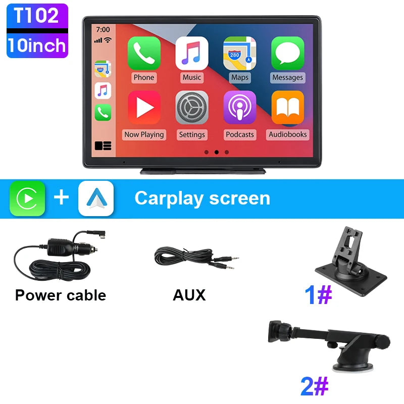 7/10 inch Carplay Car Smart Screen multimedia Video player Wireless Carplay Android Auto Car Radio for Apple Android Stereo