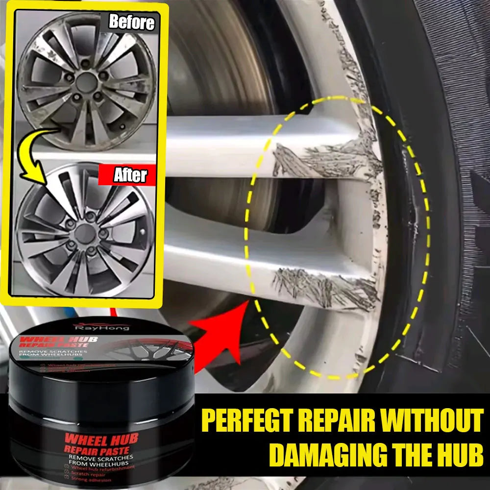 Alloy Wheel Hub Repair Scratch Remover Oxidation Cream Rust Protector Car Wheel Care Polishing Paste Rim Scratch Repair Paste