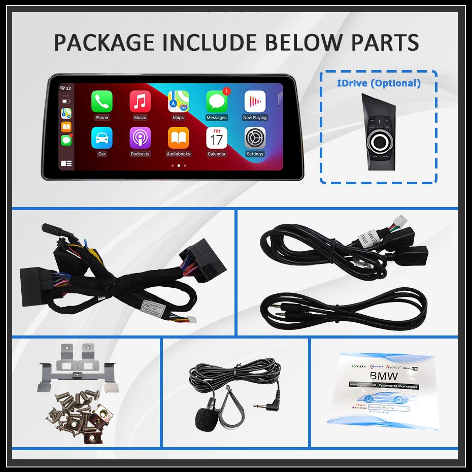 12.5" linux Screen Car Radio For BMW E81 E82 E87 E88 2005-2012 with Carplay Android Auto Bluetooth autolink airplay 2 DIN GPS 4G