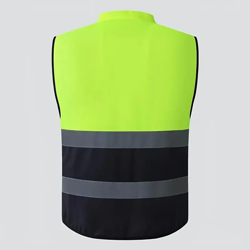 High Brightness Strip Unisex Vest Breathable Workwear Multi Pocket Protective Clothing Safety For Night Running Bike Factory