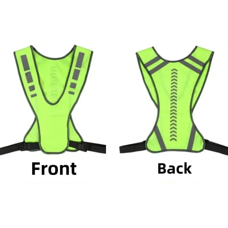 High Visibility Safety Highlight Night Motorcycle Reflective Cycling Vest Traffic Coat Night Running Working Reflective-Cloth