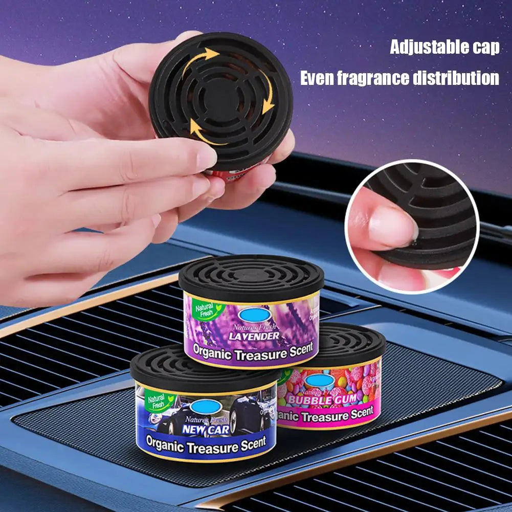 Car Flavoring Perfume Canned Car Air Fresheners Long-Lasting Auto Aromatherapy Wood Blocks Coffee Flavor Auto Deodorant Supplies