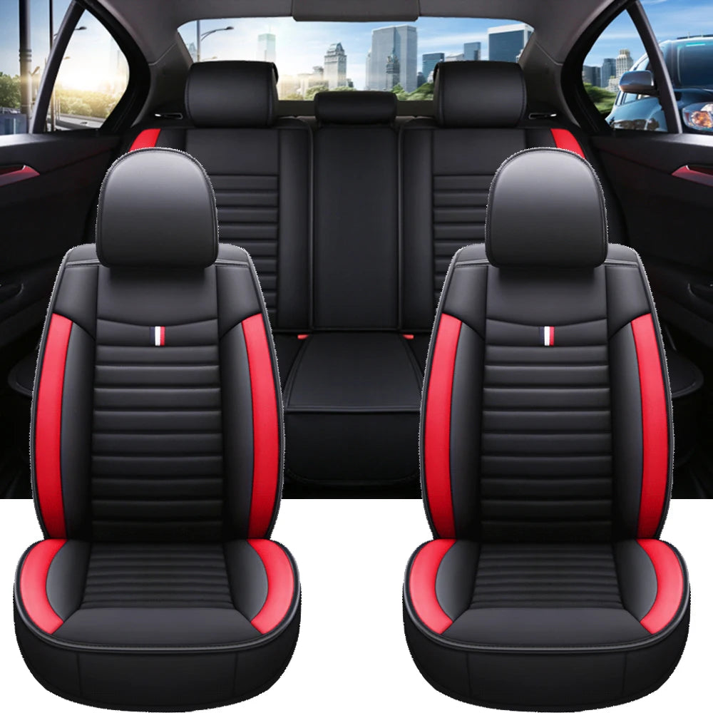 Full Coverage Universal Style Pu Leather Car Seat Covers for VW Passat B6 B7 B8 Seat Arona LEON Skoda Superb 3 2 Car Accessories
