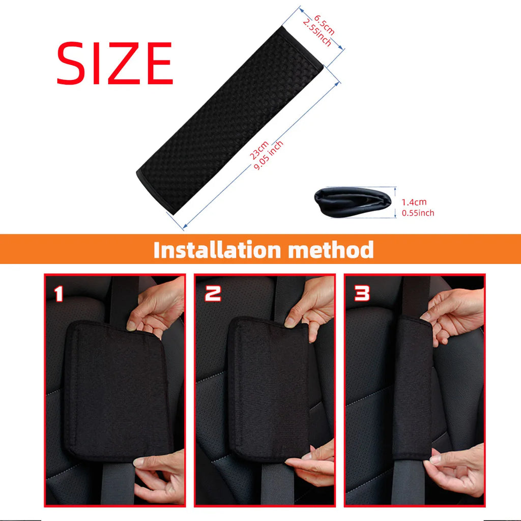 Massage Breathable Mesh Car Shoulder Guard Cover Interior Safety Belt Decorative Accessory