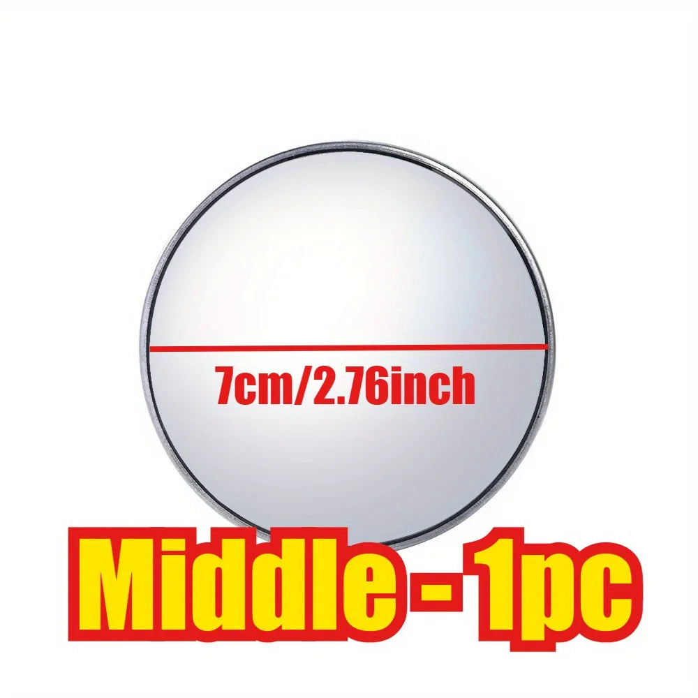 1PC Side Mirrors for Truck Car Blind Spot Mirror Round Convex Wide Angle Waterproof Baby Auto Rear View Mirrors Accessories