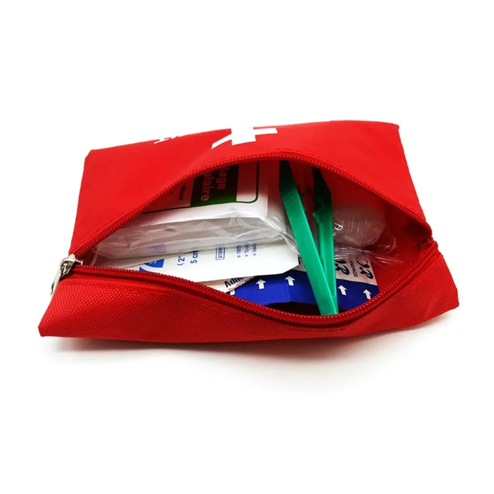 13-Piece Set First Aid Kit: Portable Emergency Kit for Outdoor Wilderness Survival, Home & Travel, with Wound Care Supplies