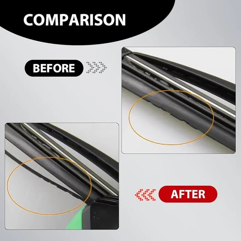 Car Wiper Blade Repair Tool Windshield Wiper Restorer Rubber Refresher Cleaning Tool Wiper Conditioner for Streak-Free Wipe
