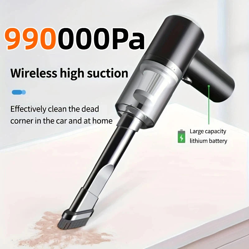 990000Pa Wireless Car Vacuum Cleaner High-power Brushless Motor Auto Suction Blow Integrated Vacuum Cleaner Car Home Dual-Use
