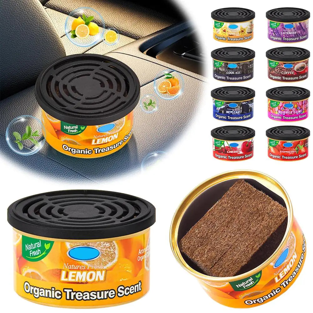 Car Flavoring Perfume Canned Car Air Fresheners Long-Lasting Auto Aromatherapy Wood Blocks Coffee Flavor Auto Deodorant Supplies