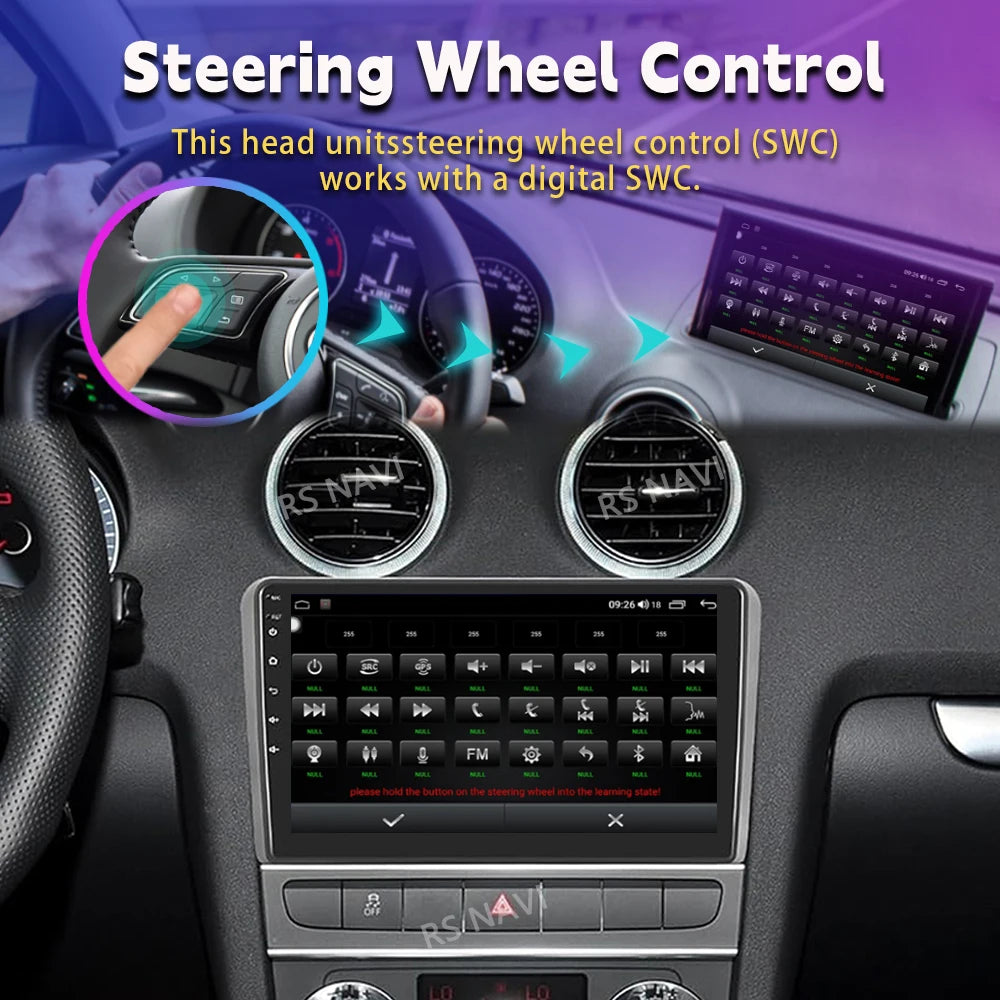 Android 16 Carplay Auto GPS Navigation Radio Multimedia Player For Audi A3 8P 2003 - 2013 2din Head Unit video Stereo Car Radio