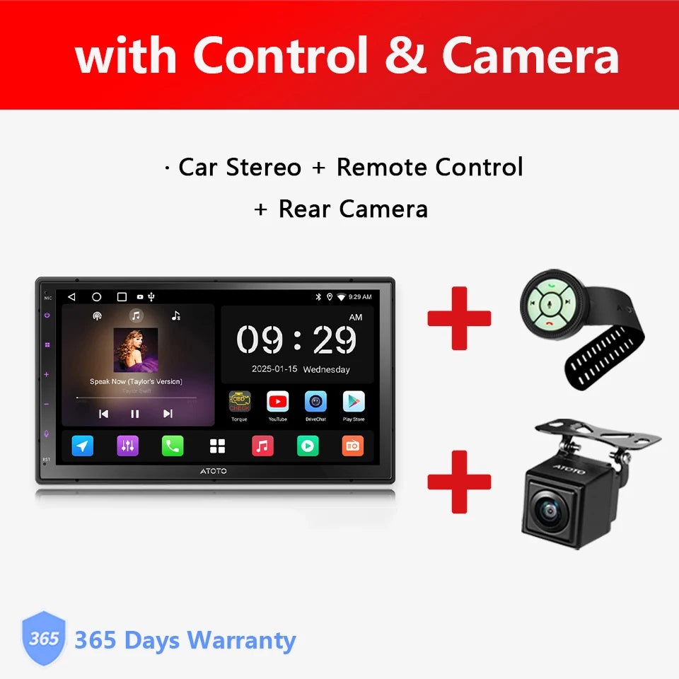 ATOTO 7 inch 2Din Android Car Multimedia Player Carplay Screen Android Auto Bluetooth Radio Double 2 Din Car Stereo A5L A5 Lite