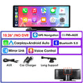 10.26 inch Car Play Screen,Wireless CarPlay & Android Auto Dash Cam Rear Camera Multimedia Stereo,AUX FM Radio,Car Touchscreen