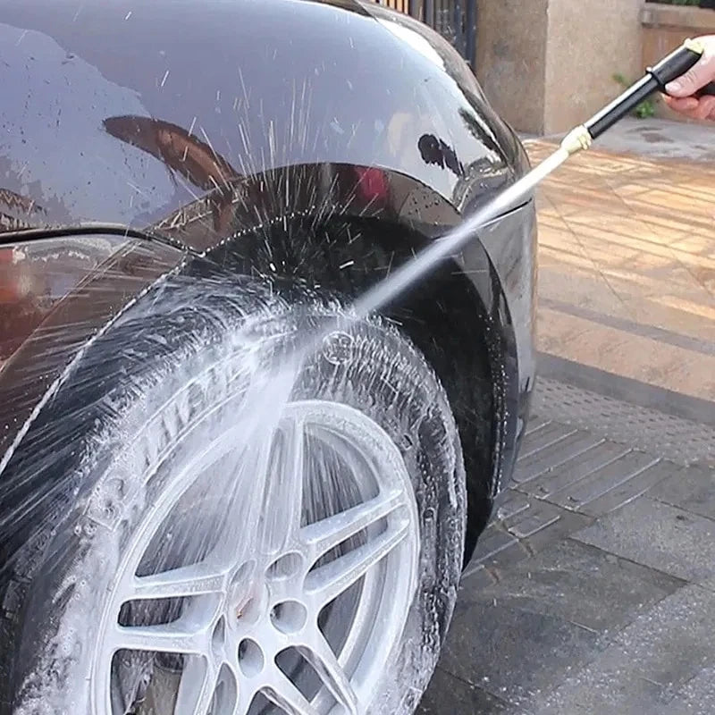 High-Pressure Water Gun Household Car Wash Water Black Car Wash Nozzle Diamond Water Watering Pipe Car Wash Gun