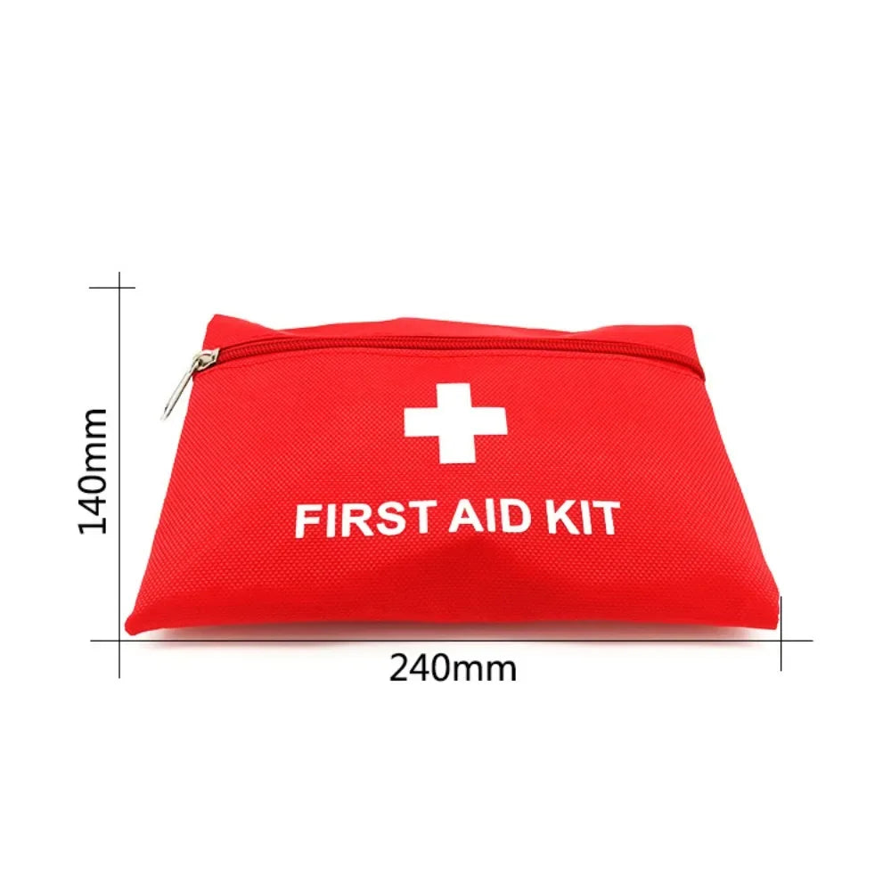 13-Piece Set First Aid Kit: Portable Emergency Kit for Outdoor Wilderness Survival, Home & Travel, with Wound Care Supplies