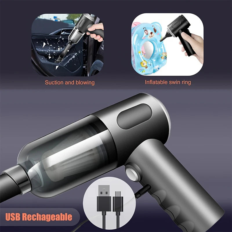 990000Pa Wireless Car Vacuum Cleaner High-power Brushless Motor Auto Suction Blow Integrated Vacuum Cleaner Car Home Dual-Use