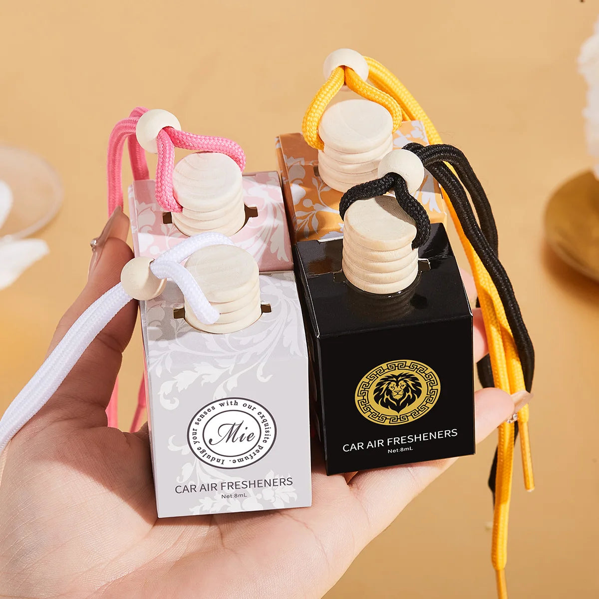 4pcs Lion car perfume,long-acting car air freshener-car fragrance used for car interior accessories,charming and fresh fragrance