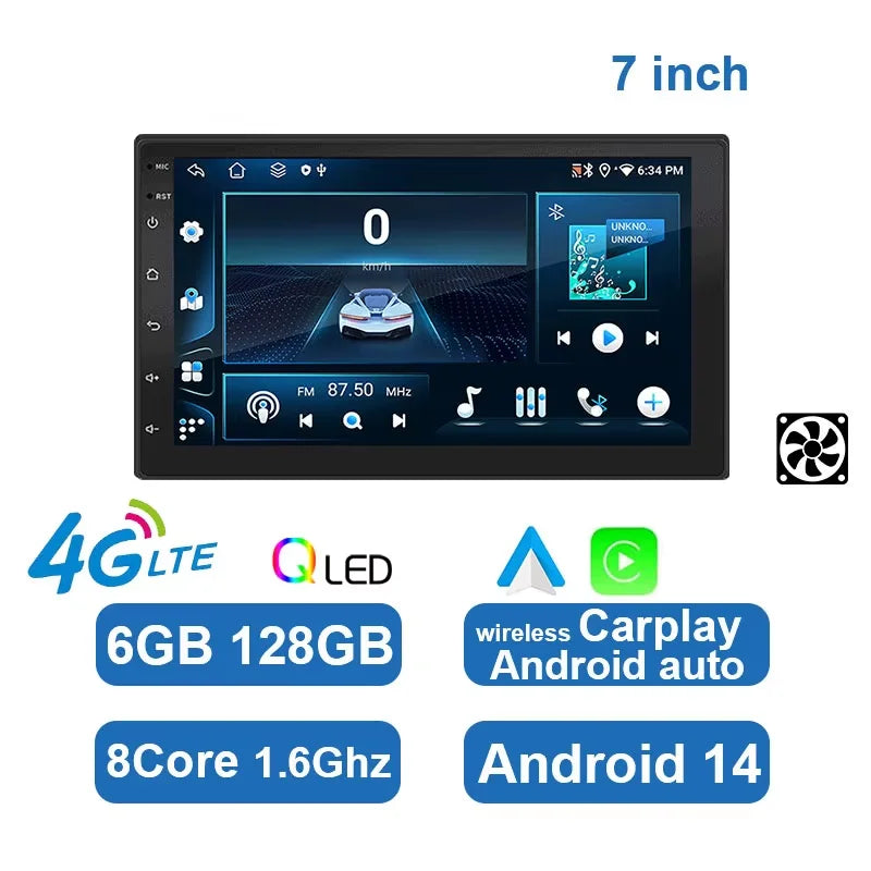 ESSGOO 7 9 10" Car Radio Android Auto Carplay Car Stereo Multimedia Player Universal WIFI GPS Autoradio Car Intelligent Systems