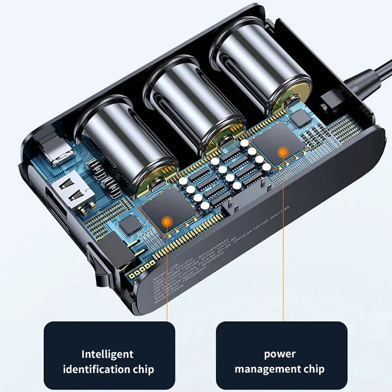 128W 7-in-1 Car Charger Splitter with Switch, PD30W & QC3.0 Fast Charging, Multi-Port Cigarette Lighter Adapter