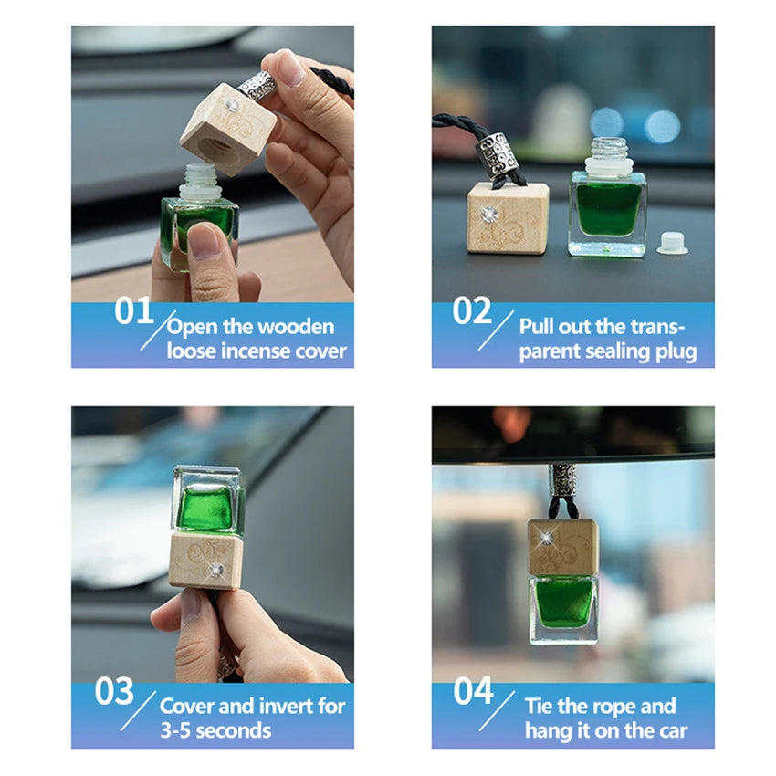 car logo air freshener  car perfume bottle hanging  car perfume pendant