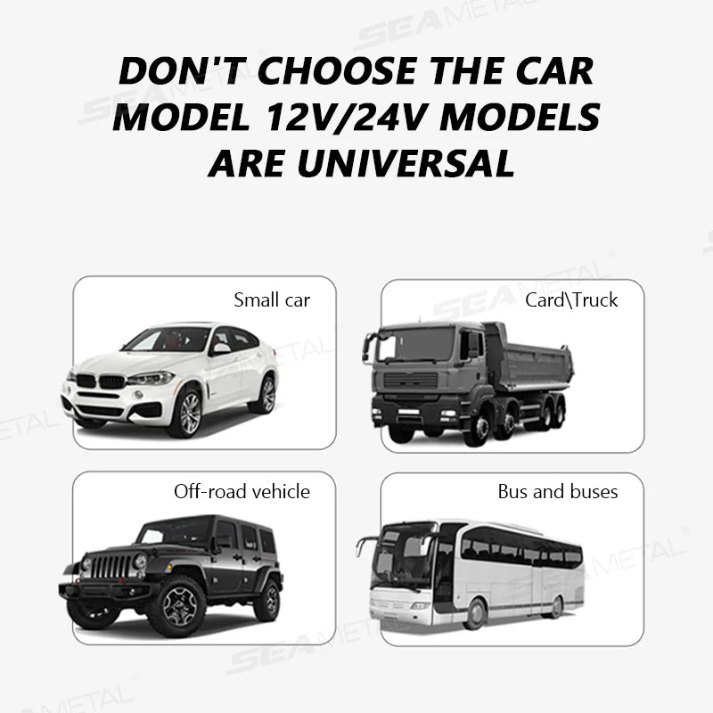 SEAMETAL Car Charger 5-Port 336W Cigarette Lighter Adapter PD USB 66W Super Quick Charging Phone Charger Socket 12-24V Universal