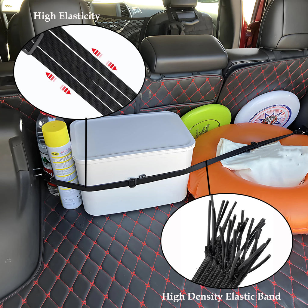 Car Trunk Organizer Elastic Strap for Jeep Wrangler TJ JK JL Gladiator JT 1997-2026 Heavy Duty Cargo Strap Rope Hook Accessories