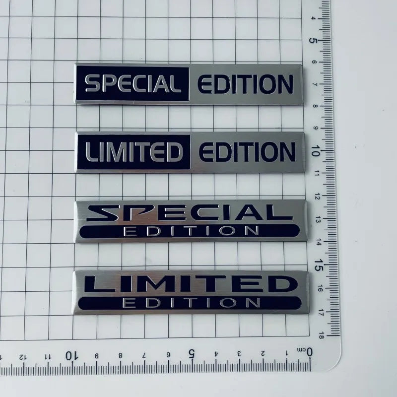 3D Metal LIMITED EDITION Emblem Sticker Aluminium Logo Car Fender Badge Trunk Decal Special EDITION Stikcer Accessories