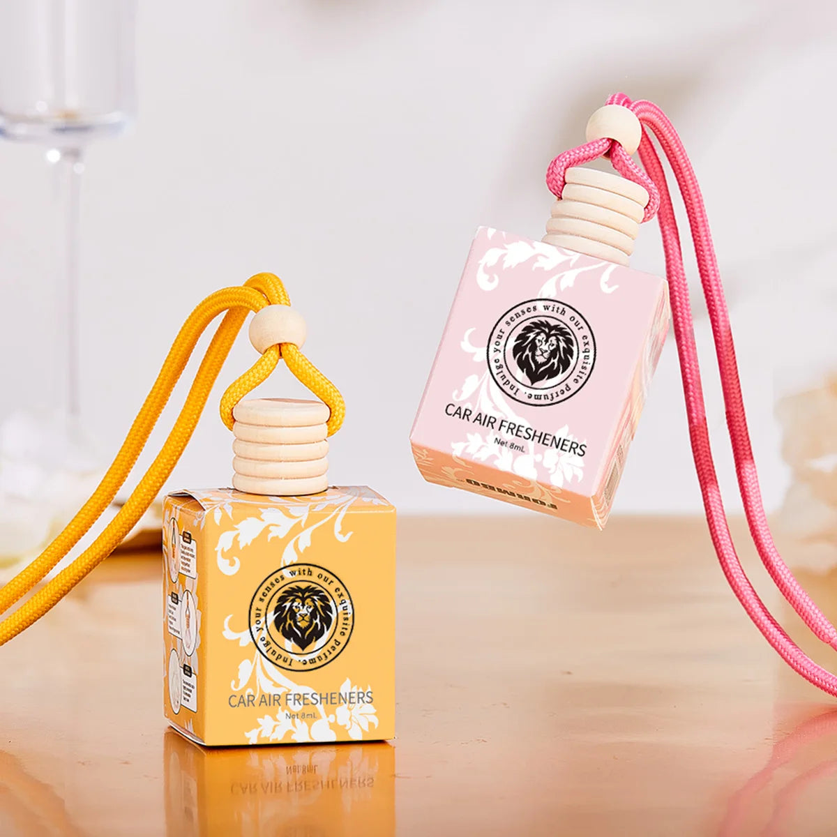 4pcs Lion car perfume,long-acting car air freshener-car fragrance used for car interior accessories,charming and fresh fragrance