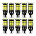 10PCS T15 W16W 921 912 T16 T10 902 LED Bulbs High Power 45pcs 4014SMD Super Bright 1200LM Replace for Car Reversing Light White