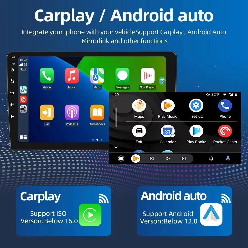 Android 16 Car stereo radio For Honda Civic 8th 8gen 2005 2006 2007 2008 2009 2010-2012 multimedia wireless carplay android auto
