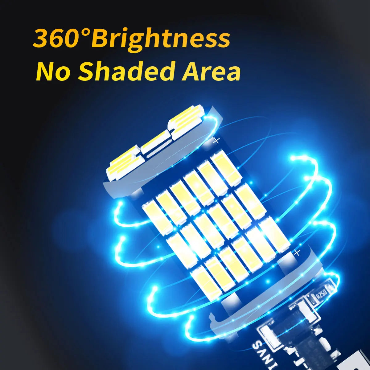 10PCS T15 W16W 921 912 T16 T10 902 LED Bulbs High Power 45pcs 4014SMD Super Bright 1200LM Replace for Car Reversing Light White