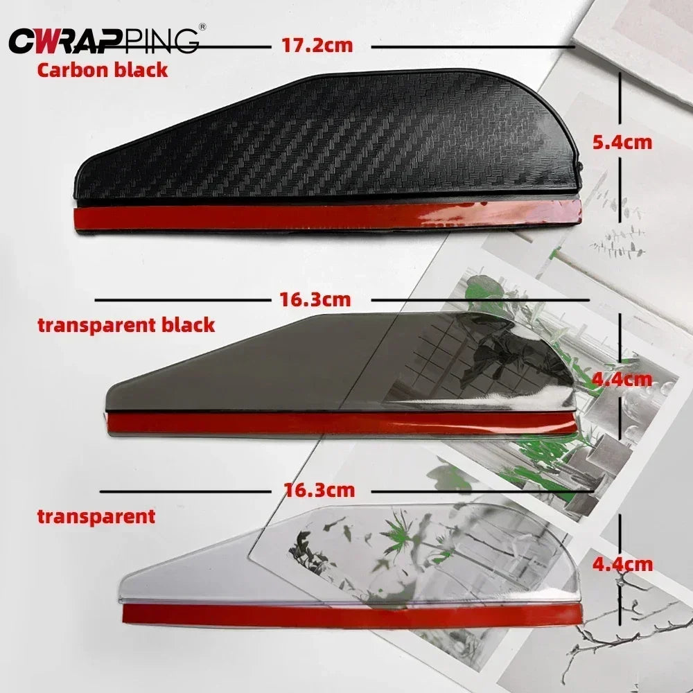 2/4PCS Car Rearview Mirror Rain Eyebrow Carbon Fiber Sun Shade Cover Rain Mirror Protector Clear Vision Tool for Car Accessories