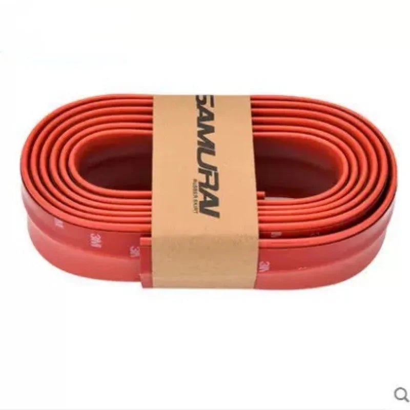 Universal Car Front Bumpers Anti Collision Strips Carbon Fiber Rubber Strip Car Front Bumper Lip for Car Lip Skirt Protector