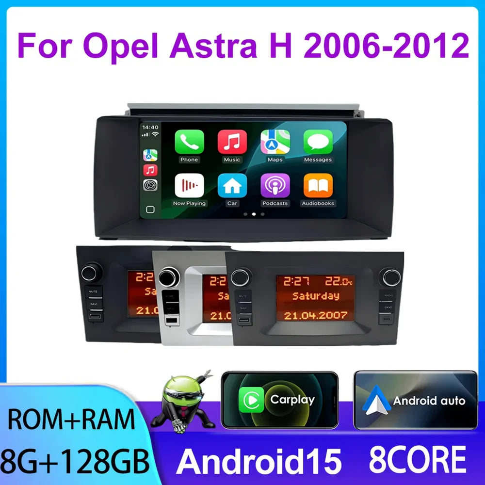 7inch Car GPS Navigation System for Opel Astra H 2006-2012 HeadUnit Radio with Wireless Carplay Multimedia CD DVD Autoradio