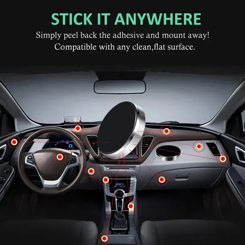 Universal Magnetic Car Phone Holder Dashboard Wall Mount Stand Bracket For iPhone Xiaomi Huawei Samsung Mobile Cell Phone