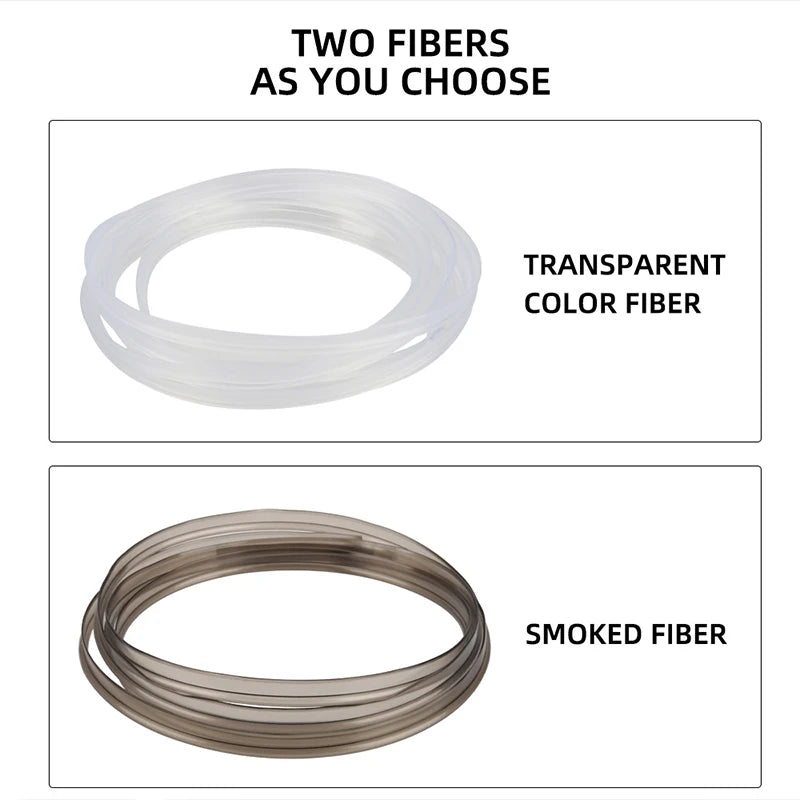 3M/5M/6M/8M Fiber Optic Neon Wire Extended Strip Invisible Light Guide Accessories for Car Interior Ambient Lighting Equipment