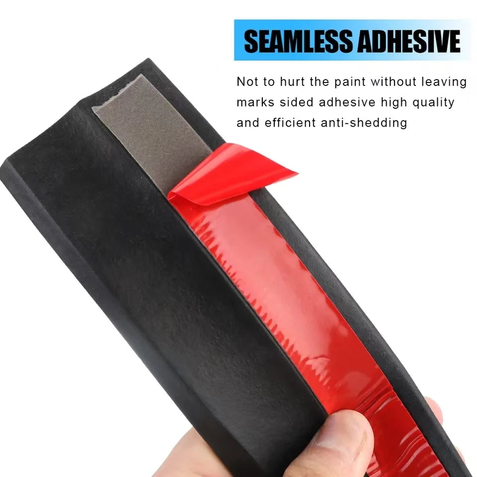 2.5M Car Lip Skirt Protector Exterior Mouldings Car Front Bumper Lip Universal 60mm Width Rubber Strip