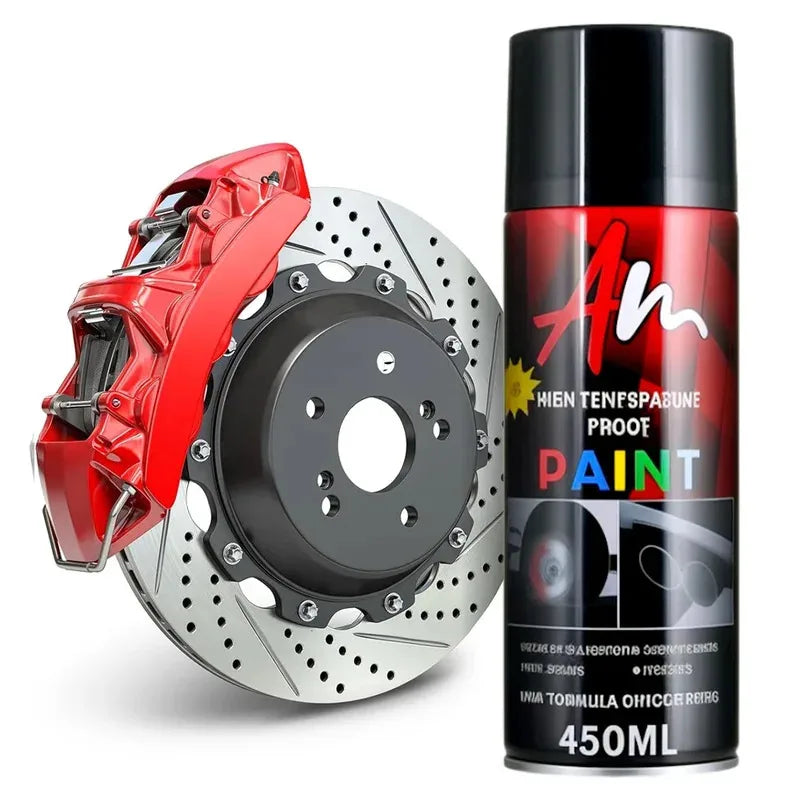 High Temp Resistance DIY Brake Caliper Paint 2K Aerosol Spray Can Glossy Glamour Finish Black Yellow Blue Red Green Silver gold